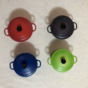 Le Creuset Magnets Set Of 4 Cobalt Kiwi Cerise Purple